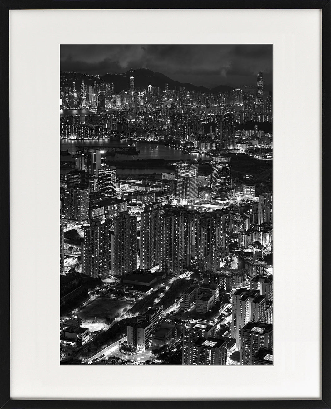 Tin Chun Fook's night view photo - framed print