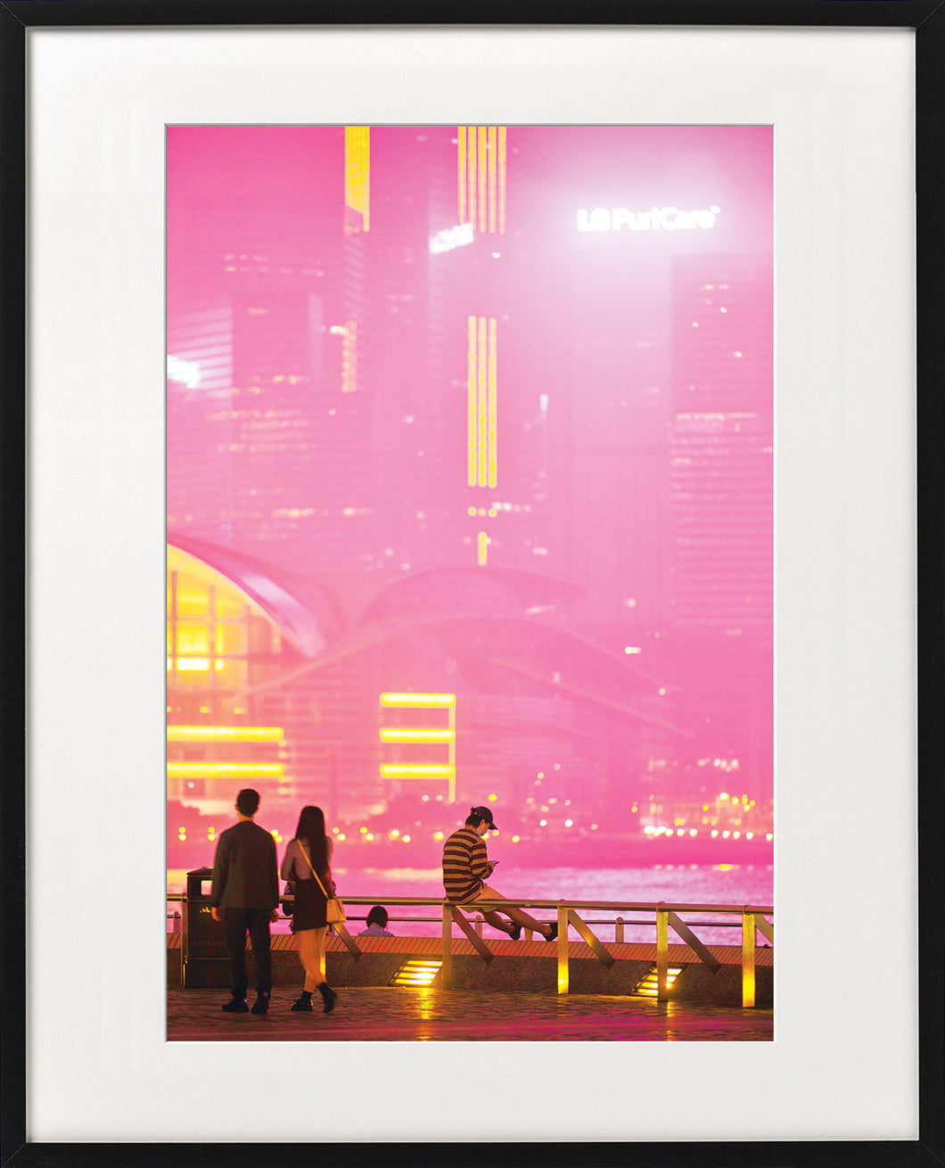 Tin Chun Fook's Star Ferry terminal colour photo - framed print