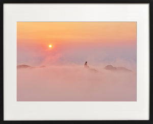 Tin Chun Fook's Buddha foggy colour photo - framed print