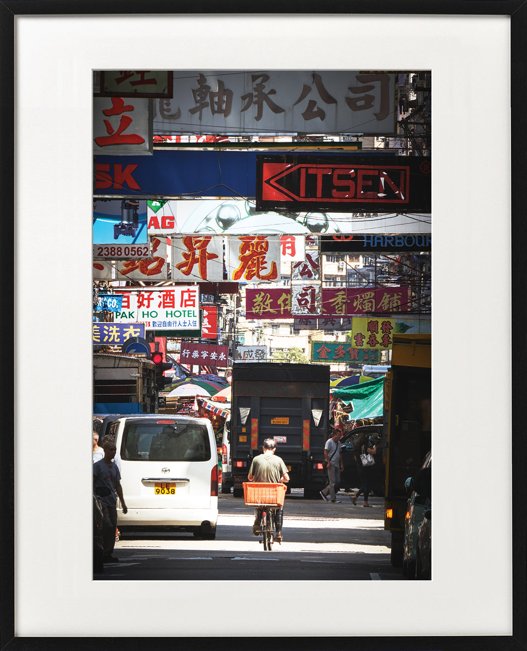 Tin Chun Fook's Canton Road colour photo - framed print