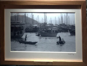 Redge Solley 'Hong Kong in the 60s' Cheung Chau water world - framed print