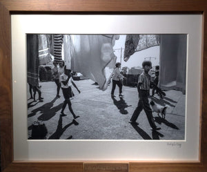 Copy of Redge Solley 'Hong Kong in the 60s' Cheung Chau locals - framed print